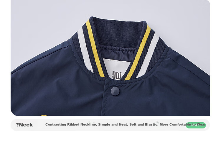 Duoduojia Boys' Baseball Jacket, Spring And Autumn Style, Korean Version, Preppy Style, Boys' Outerwear, Children's Casual Cool Coat 27