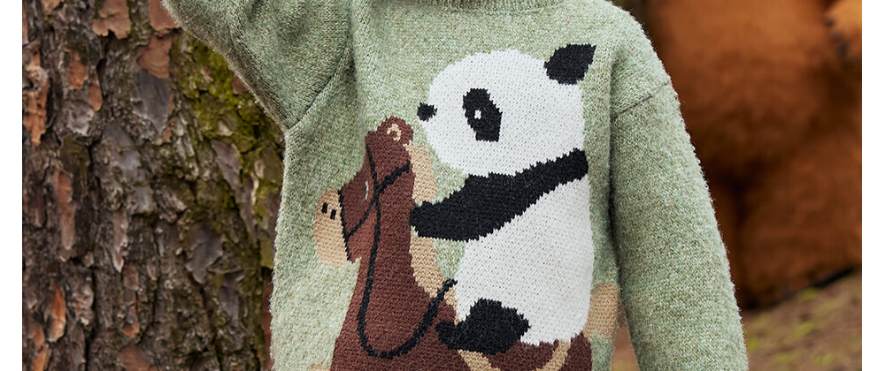 Betis Children's Sweater Knitwear Boys Girls Pure Cotton Warm Cartoon Jacket 2025 New Autumn Baby Top 3