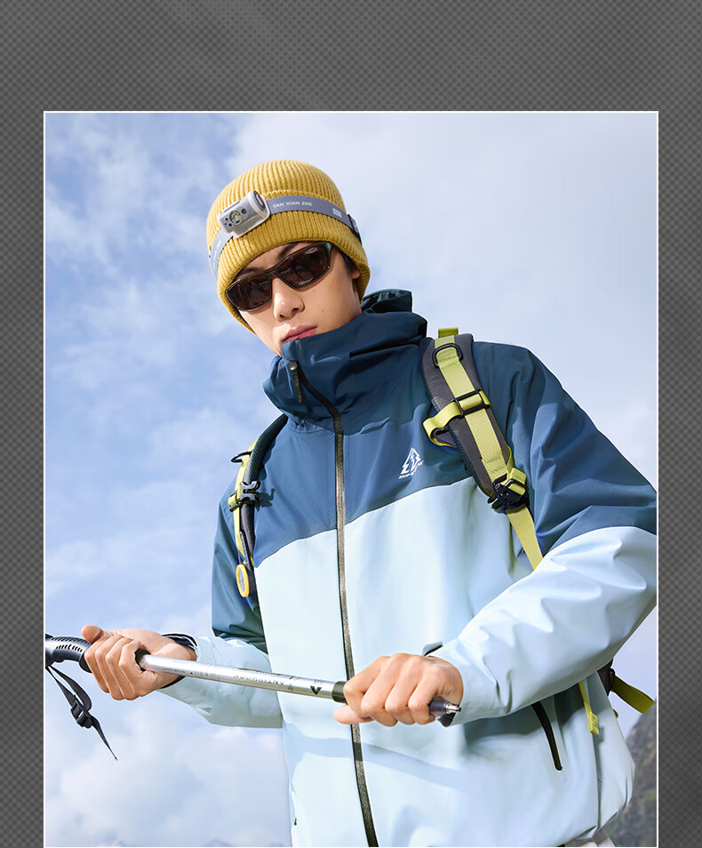 361° Unisex Autumn Winter 3-in-1 Sports Water-Repellent Windproof Fleece-Lined Jacket 632533607-1 8