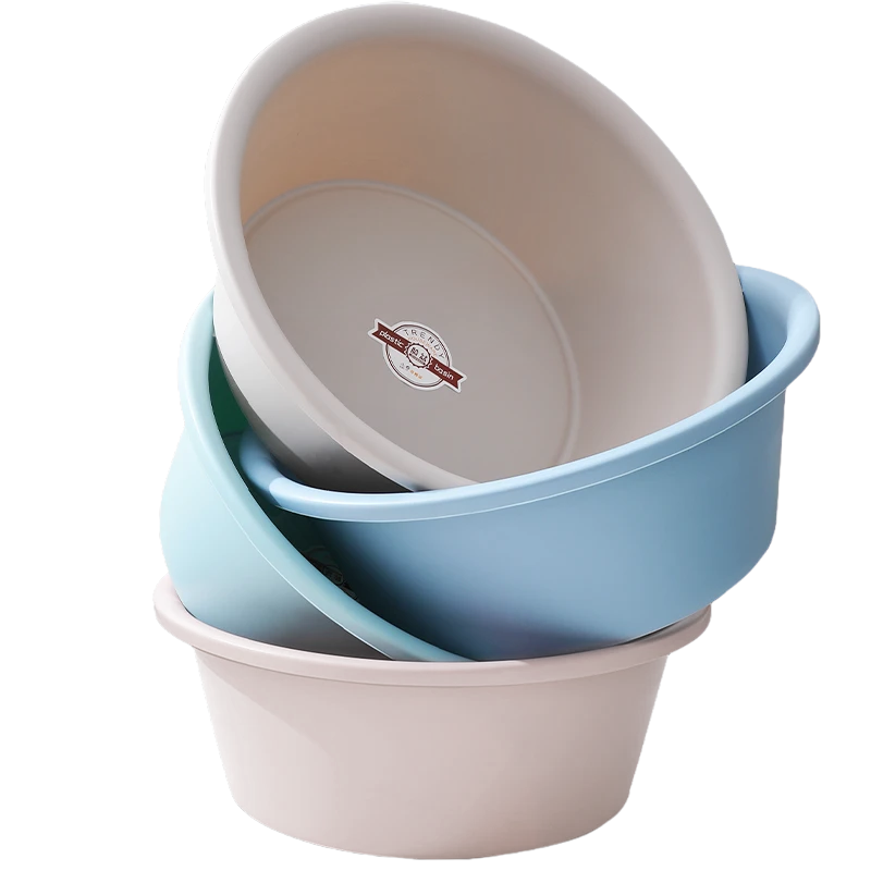 Fuaijia Face Basin, 36cm Thick, Vegetable Washing Basin, Laundry Basin, Foot Washing Basin, Student Washbasin, Plastic Basin, Foot Soaking Basin, 1 Piece