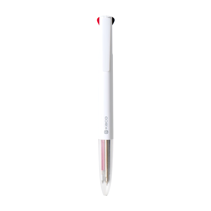 KACO Youxie 4in1 Retractable Multi-Function Pen (0.5mm Mechanical Pencil/Black/Red/Blue) Multi-Color Gel Pen for Students and Journaling, 1 Piece