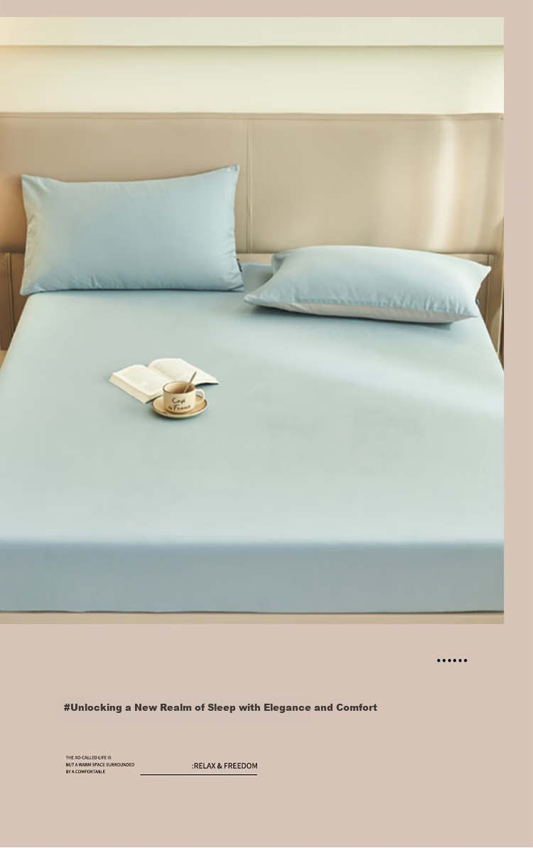 Wuyinliangpin Pillowcase Set, A-Class Pure Cotton, Home Use, Single Pillow Cover And Inner, Anran Blue, 48*74cm 3