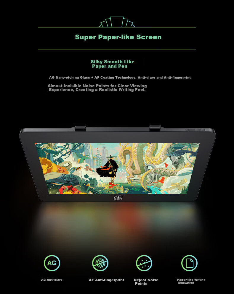 XP-Pen Artist Pro24 (High Refresh Rate), 165Hz Digital Screen, Drawing Tablet, Professional Computer Graphics Drawing Pad AP24, Connects to Laptop, Drawing Board, Writing Pad, Electronic Drawing Board 10