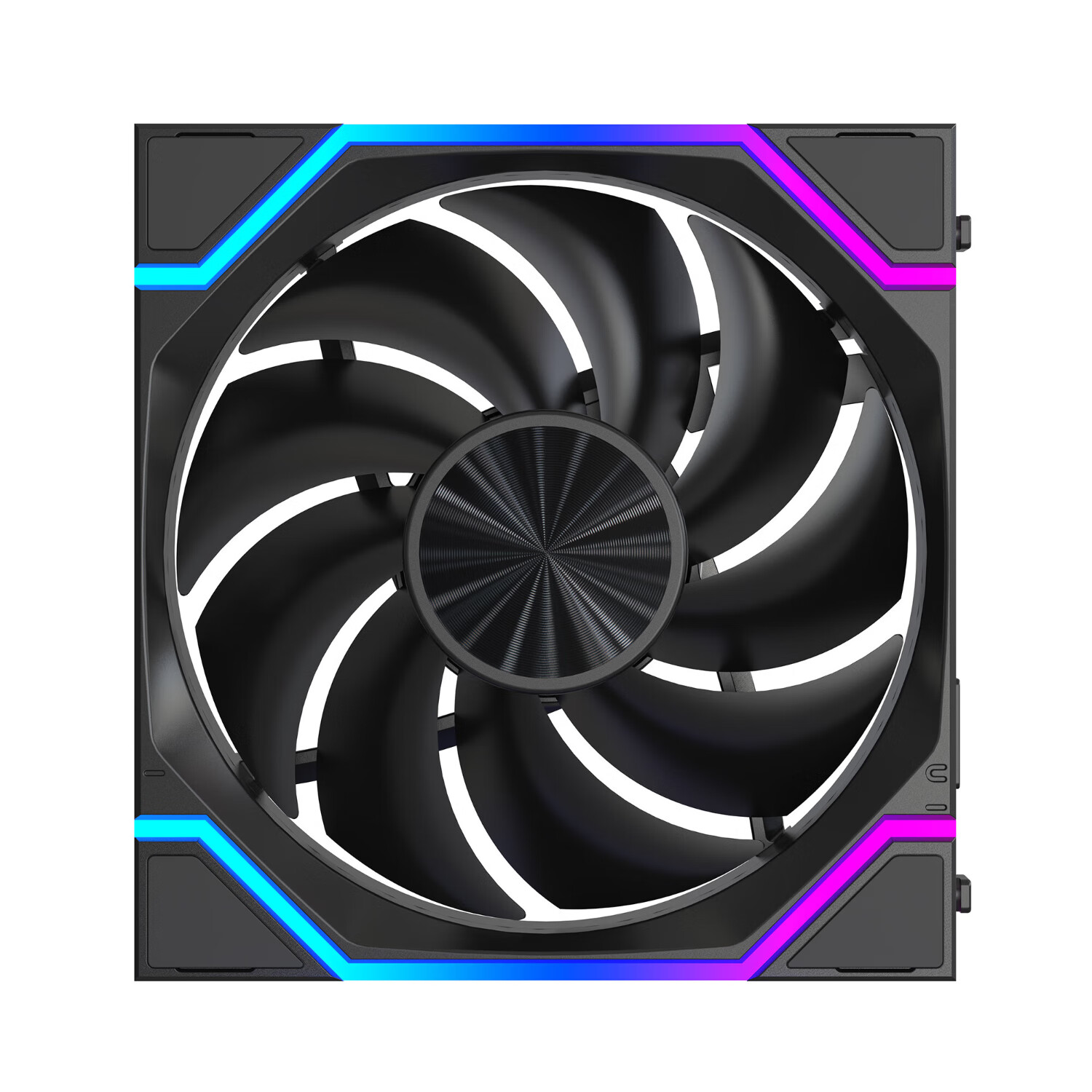 GALAX Aurora Block A125 12CM Case Fan Single Black Forward Direction (True Block Fan/ARGB/PWM/High Air Pressure/High Airflow)