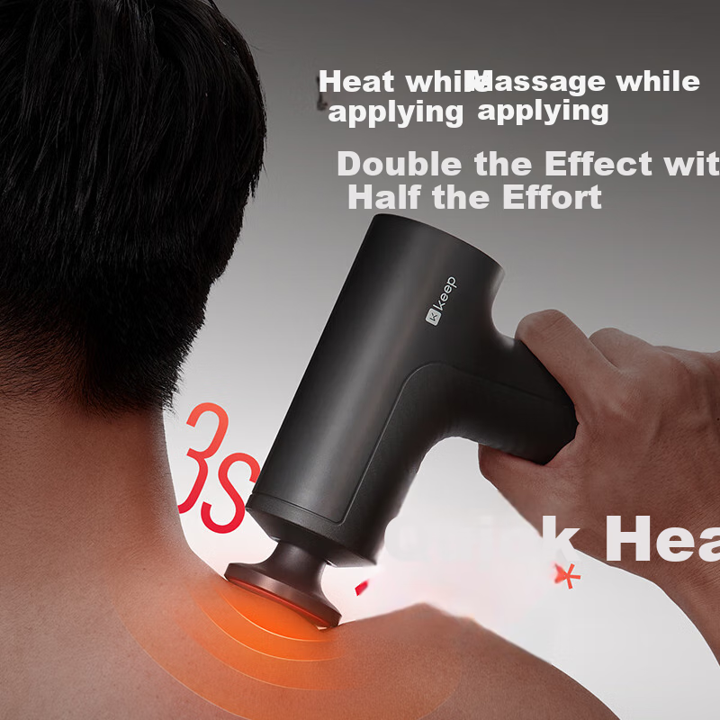 Keep Massage Gun Deep Tissue Massager Muscle Relaxation Device Gift for Men G2 Carbon Gray