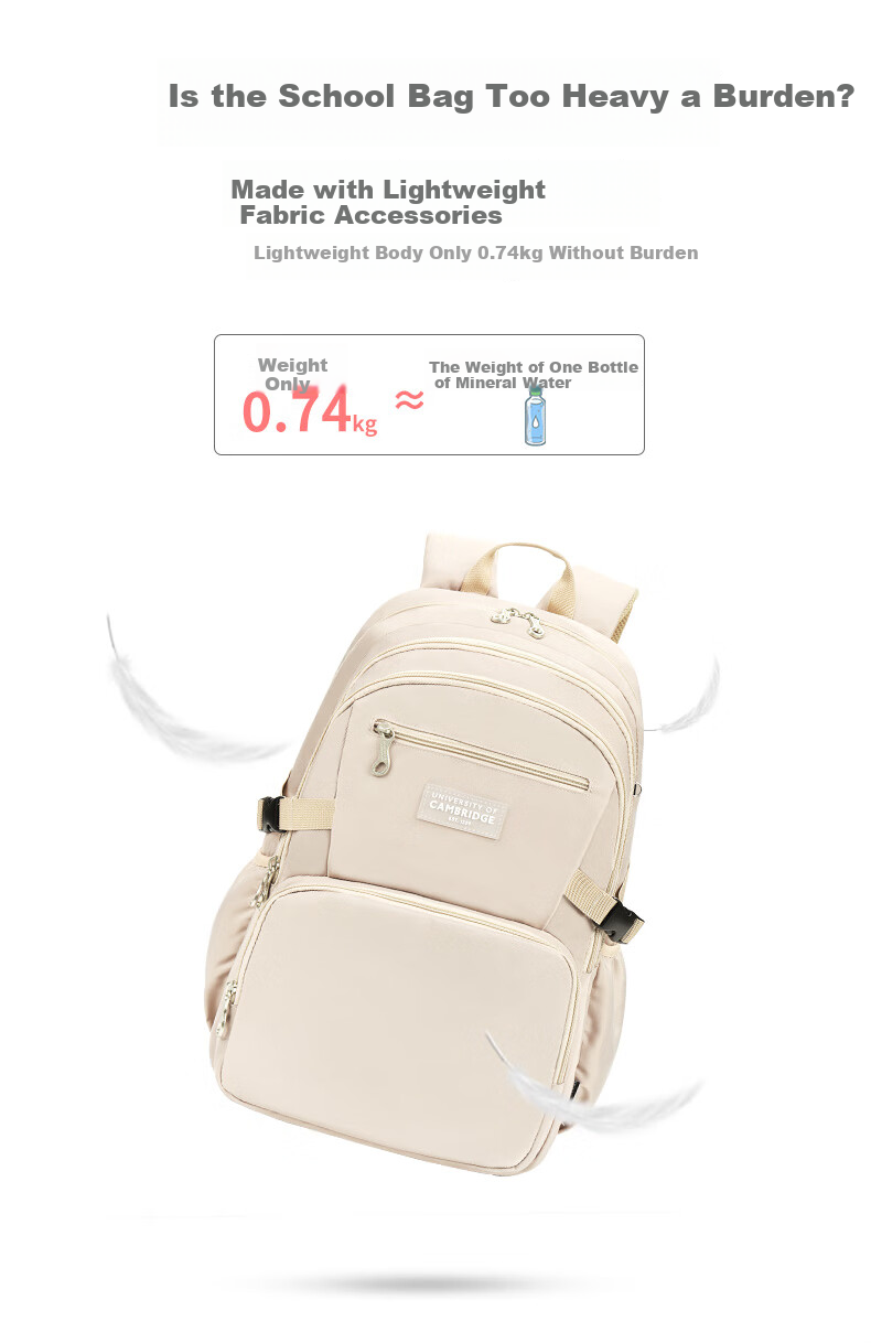 UNIVERSITY OF CAMBRIDGE Cambridge University Student Backpack for Girls, Middle School And High School Students, Casual Bag, Shoulder Bag, Backpack 1