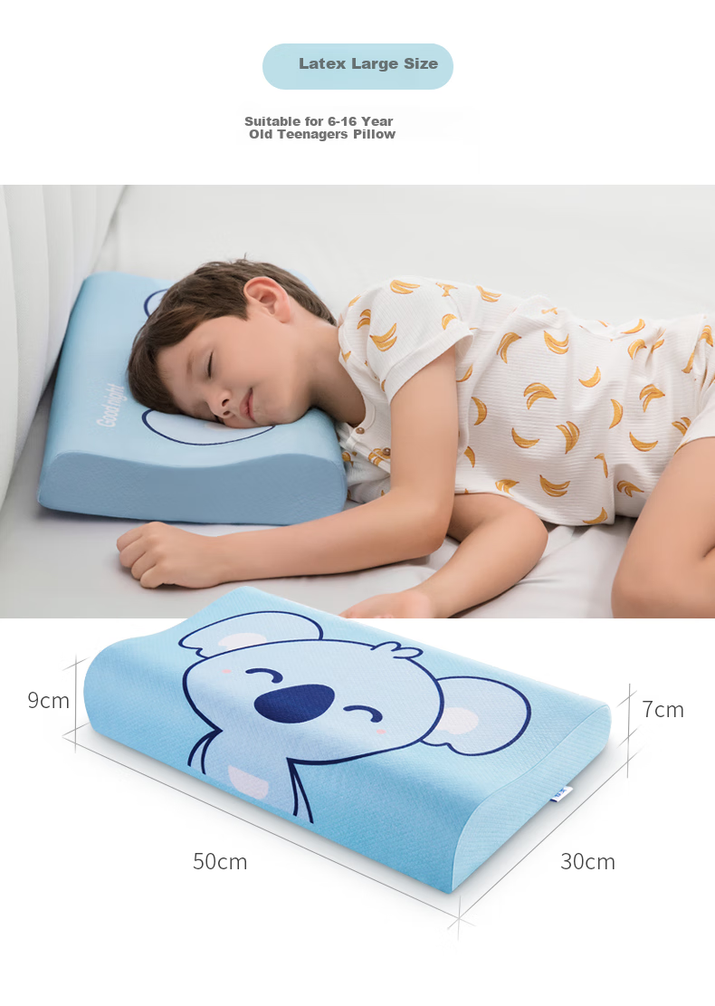 JAGO Thai Natural Latex Pillow, Children's Student Sleeping Cervical Pillow Core, 90% Latex Content, for Ages 6-16 6