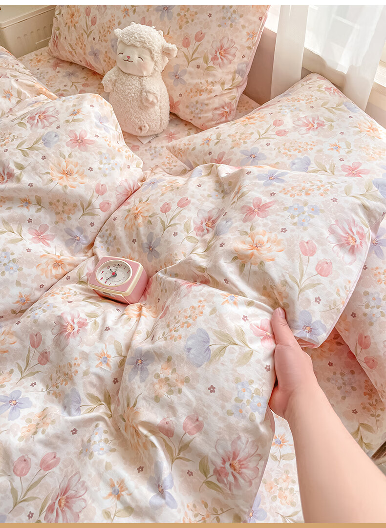 MUJI 100% Cotton Duvet Cover Single Student Dormitory Bedding 150x200cm 5
