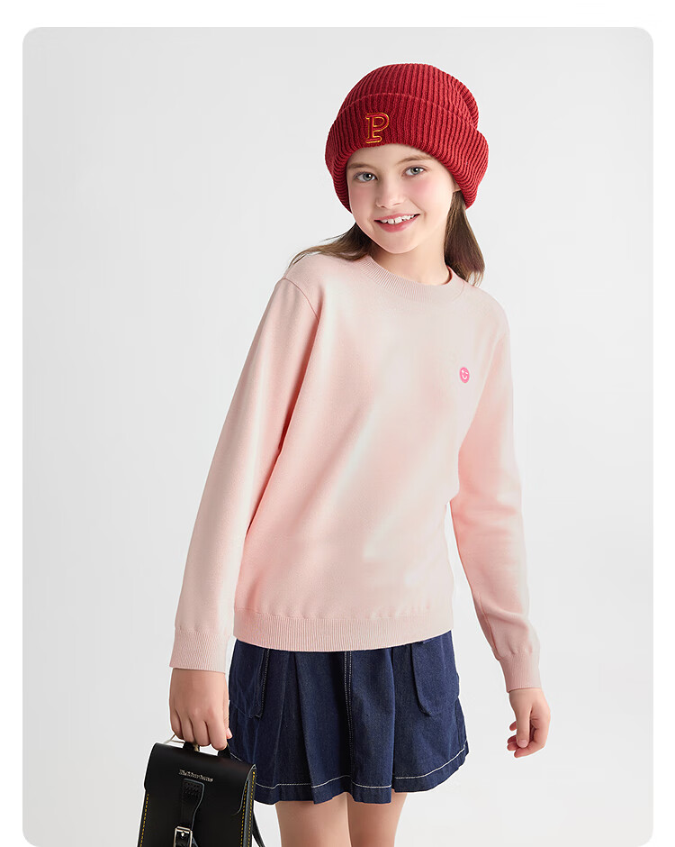 BALABALA balaOne Kids Sweater Children's Knitwear Boys Girls 2025 Spring Autumn Base Layer Parent-Child 208325103209 6