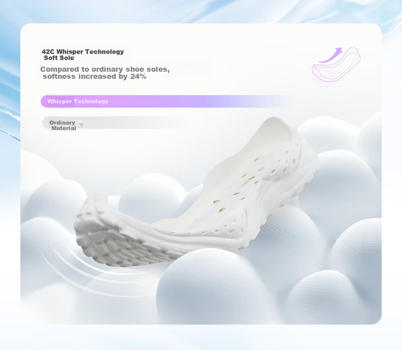 QIAODAN Girls' Running Shoes, Big Kids' Summer Cage Shoes, Children's Large Mesh Breathable Sandals, Ice Hydrogen Purple/QIAODAN White, Size 39 12