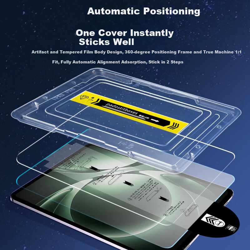 Aolang [Dust-Free Warehouse] Tempered Glass Screen Protector for Huawei MatePad Mini, 8.8-Inch HUAWEI Tablet, One-Second Adhesion, HD Full-Screen, Shatterproof, Scratch-Resistant Protective Film, Transparent 2