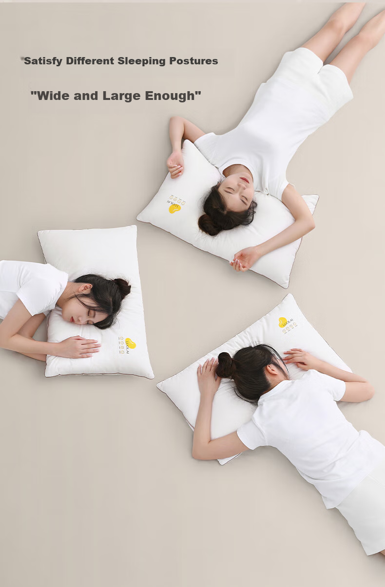 LUOLAI Home Textiles Pillow Core, 100% Cotton Washable Class A Antibacterial Soybean Pillow Core Cervical Pillow, Pack of Two 17