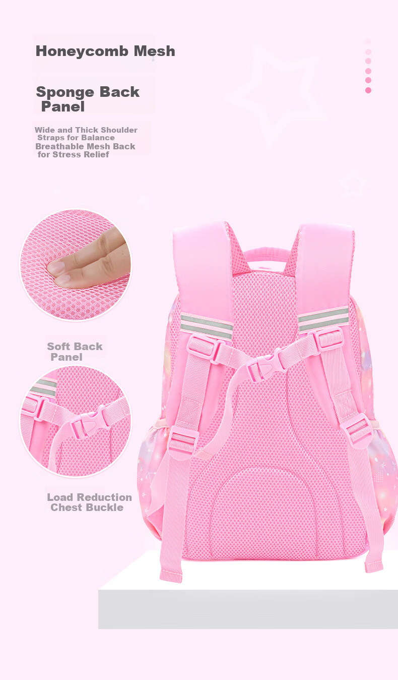 Hello Kitty Backpack for Elementary School Students, Cute Cartoon Backpack for Girls, Children's Schoolbag for Grades 1-3, Cartoon Bag DB96587A Pink 5