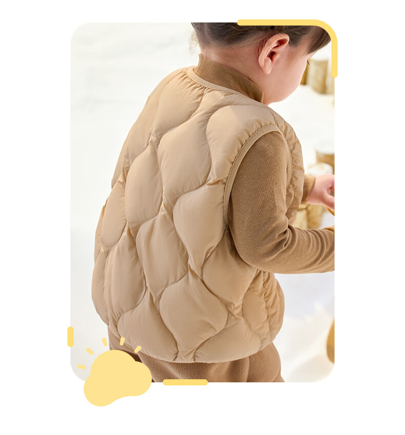 October Crystal Children's Down Vest Winter Baby Boys and Girls Down Jacket Vest Baby Waistcoat 5