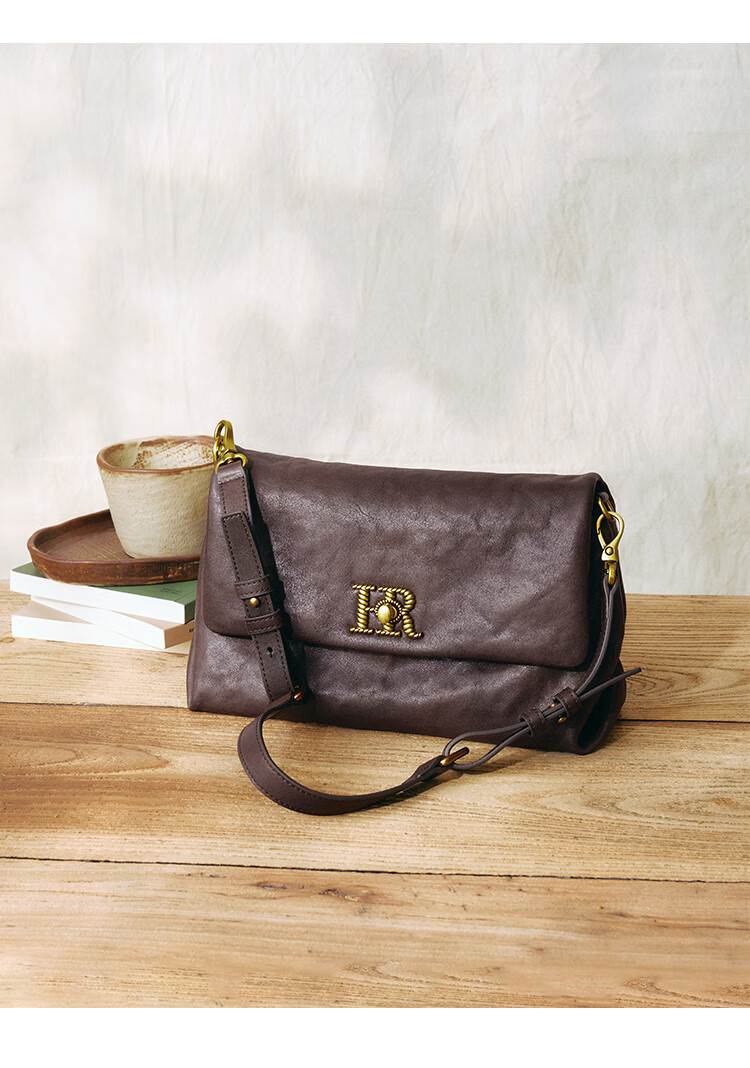 HR Handbag, Women's Large Capacity Commuter Shoulder Bag, Genuine Leather Underarm Bag, Women's Birthday Gift 8