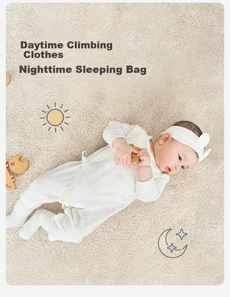 DAVE & BELLA Newborn Baby Clothes, Spring And Autumn, for Baby Girls And Boys, Newborn Onesie, Monk Robe for Baby Boys 9