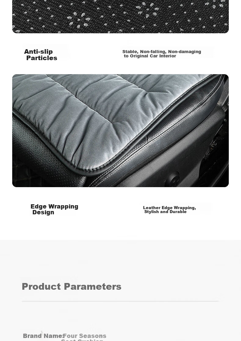 Dijialun Winter Car Seat Cushion, Thickened Warm Short Plush Seat Cover, All-Season Tatami, Office And Home Chair Pad 7