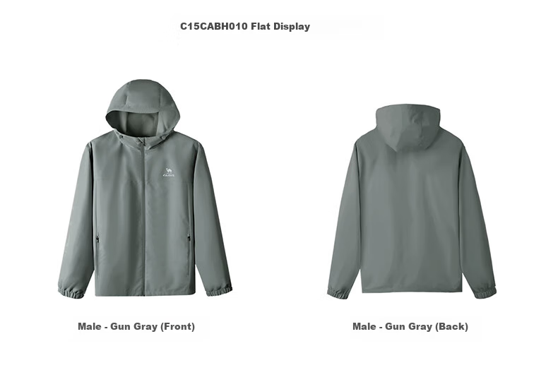 CAMEL Sports Jacket, New Style for Men And Women, Spring And Autumn Hooded Casual Versatile Jacket, Outdoor Water-Resistant Single-Layer Windbreaker 18