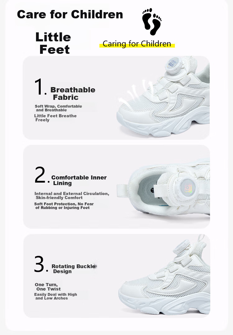 Disney Kids Running Shoes Boys and Girls Spring Autumn Outdoor White Breathable Sports Shoes Size 28 3