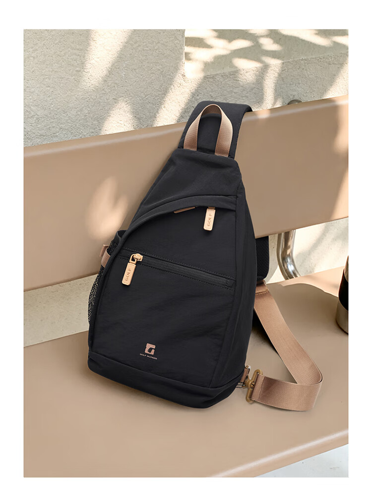 GOLF Men's Lightweight Chest Bag Crossbody Shoulder Bag Women's Phone iPad Casual Cycling Sports Small Backpack 17