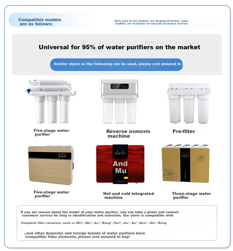 Lebeaswert Water Purifier Household Filter Cartridge Compatible with Various Models of Water Purifiers Universal Activated Carbon Filter Cartridge Rear-Mounted T33 Quick-Connect Activated Carbon Filter Cartridge 2-Pack Universal Filter Cartridge Compatible with Filter Cartridges 5