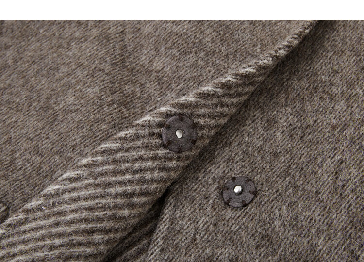 Demana [Quiet Luxury Wardrobe Formula] Winter Fluffy Wool Thick Round Neck Loose Double-Sided Woolen Coat for Women 2