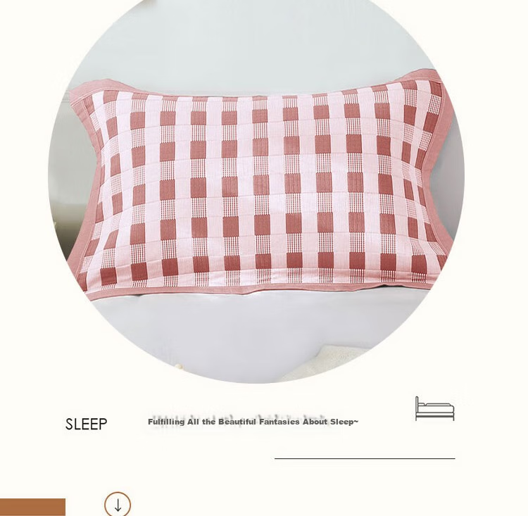 Ran Brand A-Class Antibacterial 100% Cotton Pillowcase Oil and Sweat Resistant Extra Large Thickened Pillowcase Pair 50*80cm 8