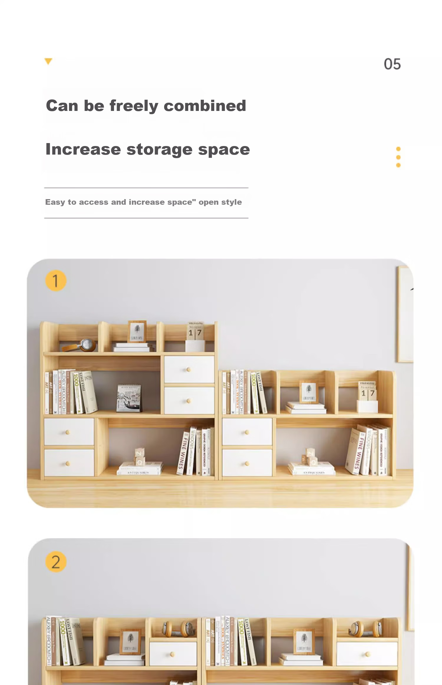 Shanshanmuyi Desktop Bookshelf, Multi-Tier Bookcase, Simple Storage Rack, Organizer Shelf for Office Desk, Study Table Storage Rack 18