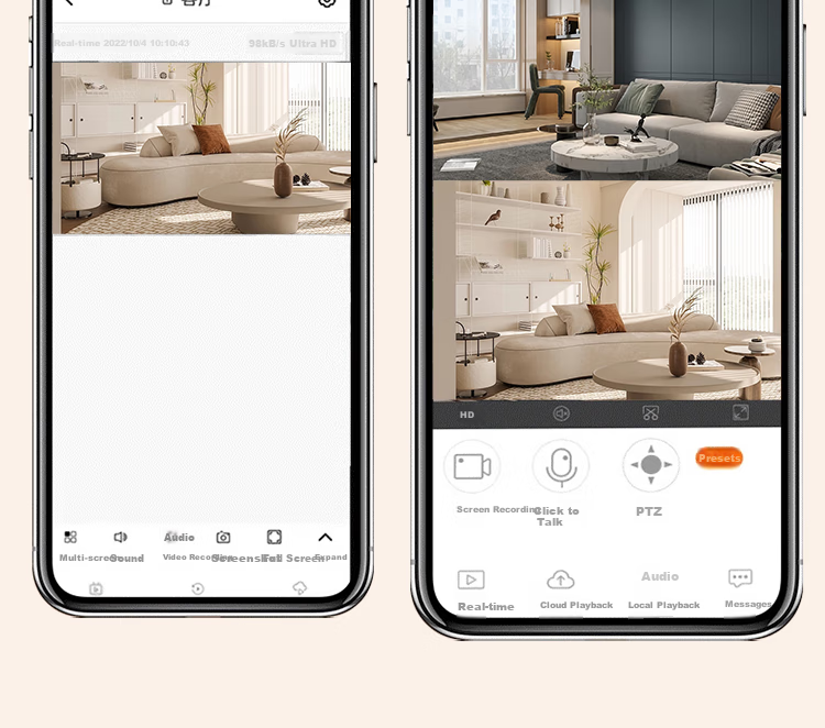 Newmine Wireless Home Camera AI Remote Monitoring Via Smartphone, 360-Degree Coverage with Night Vision, Panoramic View, Voice Control, 5 Million Pixel High-Definition Auto-Rotation Indoor PTZ Camera with Two-Way Audio 7