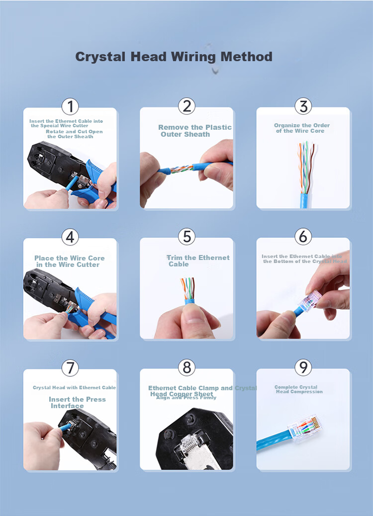 SAMZHE Cat5e Gold-Plated RJ45 Connectors, Engineering Network Cable Crystal Heads, Unshielded 8P8C Connectors, 100 Pieces, YH-5100 14