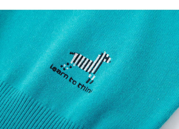Dme Salt Breeze Roaming Winter Dopamine Embroidered Crewneck Stretchy Knit Sweater for Petite Women 4