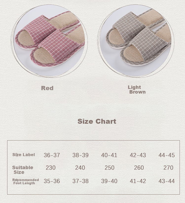 Huili Slippers for Men And Women, Linen Sandals, Couple's Home Casual Lightweight Breathable Sweat-Absorbing Thick-Soled Wear-Resistant Floor Slippers, Classic Mesh Style HL1036 Light Gray Size 44 to 45 4