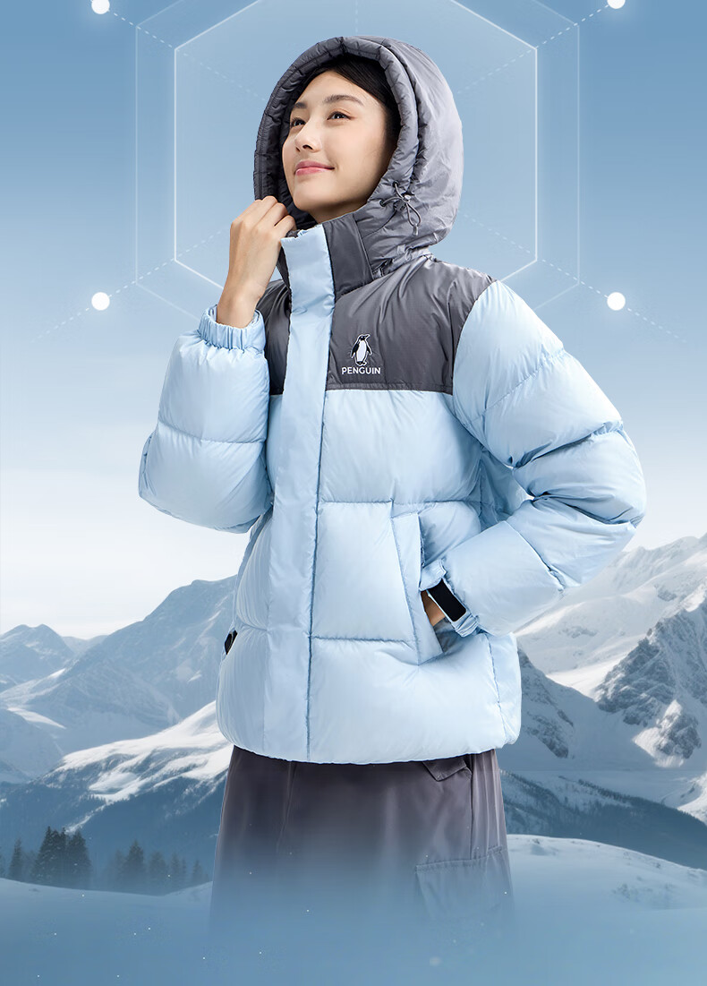 Qie [Same As Baby] Luotuo Co-Branded Thermal Energy 2.0 down Jacket, Thickened Warm Puffer Coat M35CR28065 1