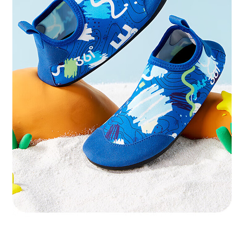 361° Kids Boys Beach Sandals Swimming Shoes Outdoor Water Park Floating Creek Shoes Non-slip Cut-resistant Barefoot Skin-friendly Shoes 6