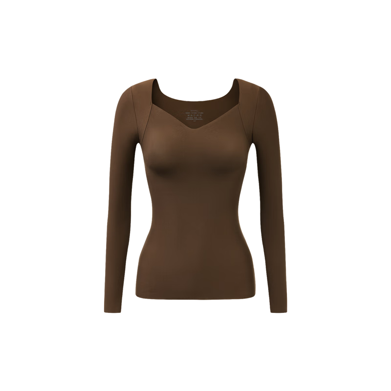 Herbal Original Padded Thermal Underwear for Women Autumn Shirt Camellia Oil Hyaluronic Acid Skin Care Base Layer Heating Top
