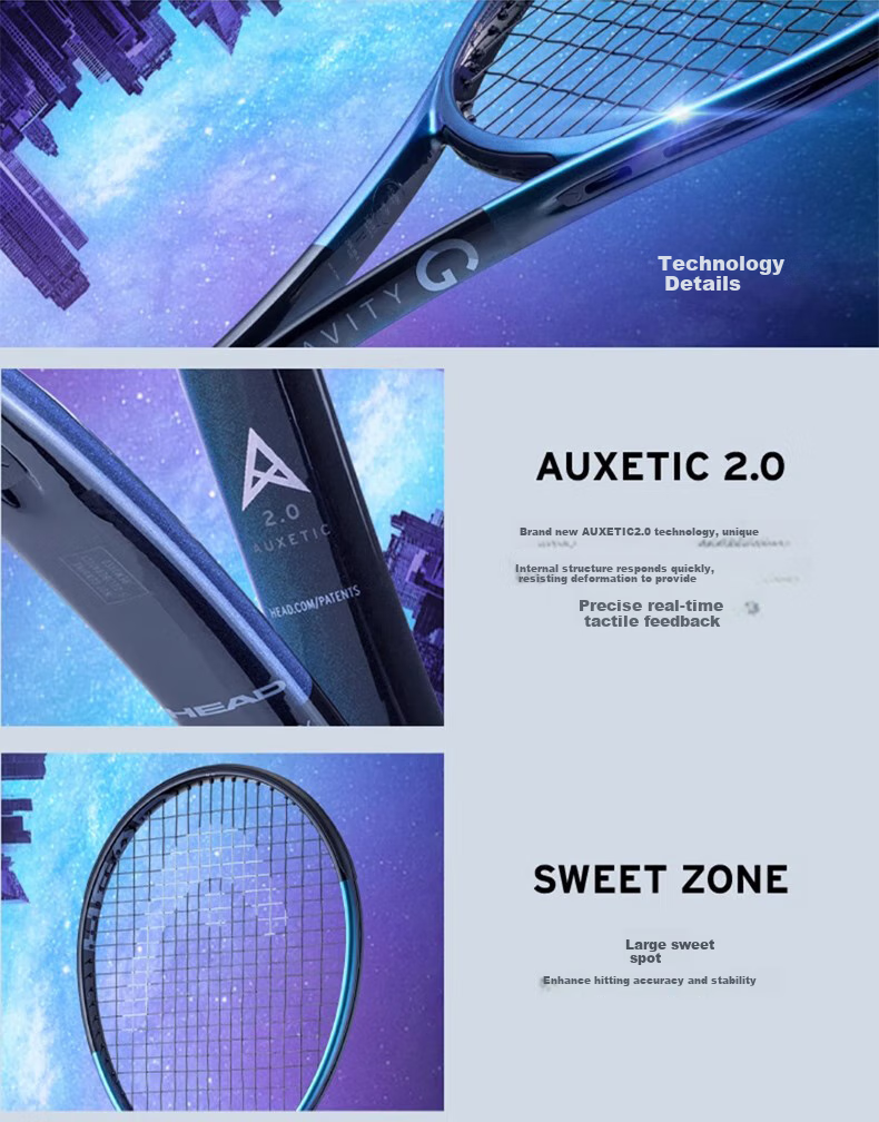 HEAD Zvelev Gravity 2025 MP Full Carbon Professional Tennis Racket, Small Z Carbon Fiber Racket, Pre-Strung 2
