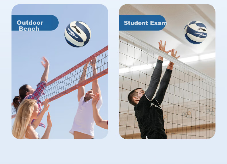 Li-Ning Volleyball Size 5 Adult Youth Student High School Entrance Exam Special Leather PU Material Training Competition Standard Ball Size 5 16