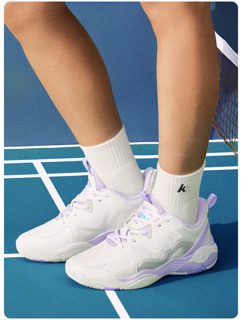 KAWASAKI Badminton Shoes Unisex Shock Absorption Wear-Resistant Non-Slip Professional Sports Shoes Whale Dream Pro Dolphin Blue Size 42 5