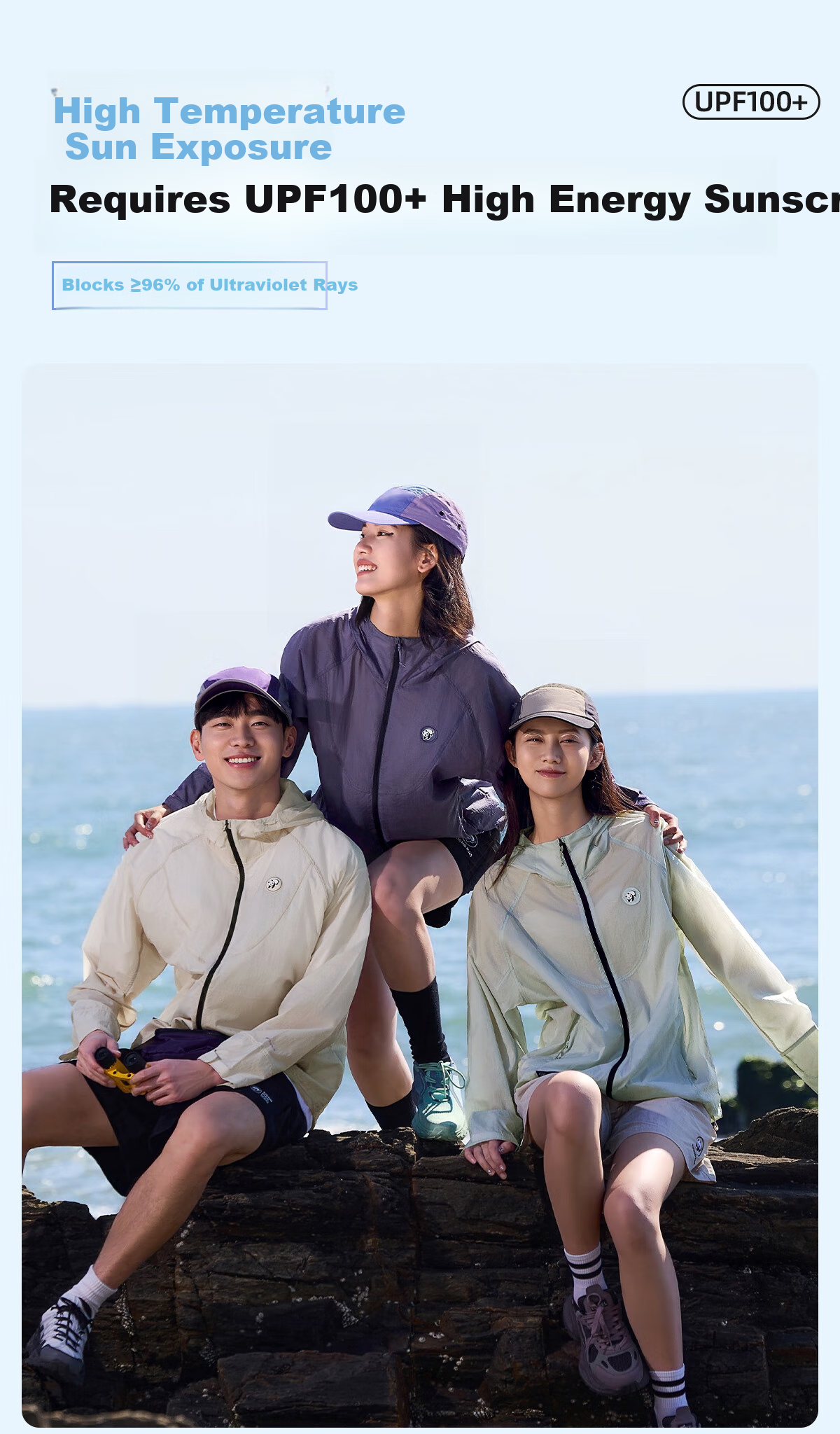 Xiongmao Luotuo Series Sun Protection Clothing, Cool And Breathable, UV Protection UPF100+, Sunscreen for Men And Women, Oak Gray, S 5