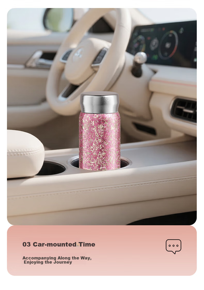 Germ Pure Titanium Insulated Mug for Women, Portable Water Bottle, Ultra-Light Mini Titanium Cup, Lipstick Cup, Mid-Autumn Festival Gift Cup, 210ML Gold 17