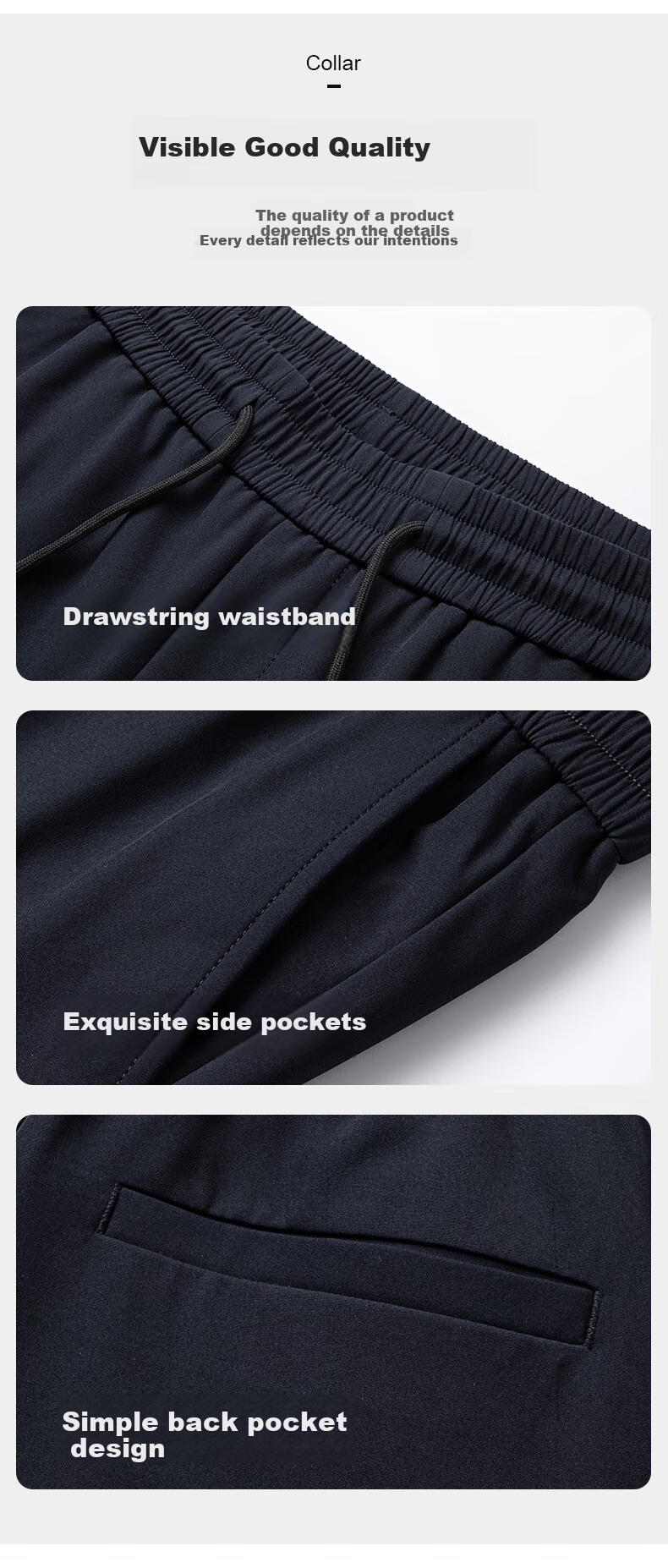 YAYA Men's Down Pants for Autumn And Winter, Drawstring Waist, Thickened Warm Casual Joggers K03 3