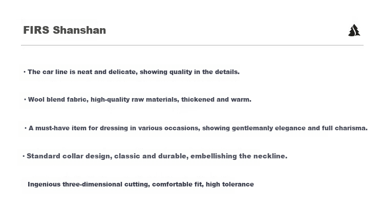 FIRS Wool Blend Suit Jacket Men's Autumn and Winter Business Casual Work Commute Professional Knitted Thickened Warmth 1