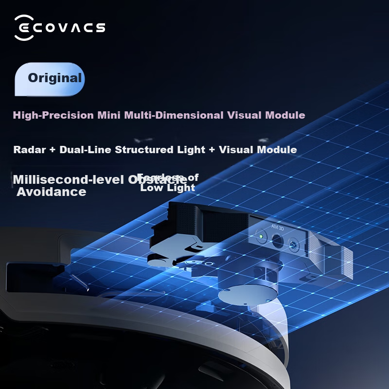 Робот-пылесос ECOVACS T50 PRO с функцией влажной уборки, автоматической очисткой, сбором пыли, интеллектуальным домашним использованием, двойными механическими рычагами, обнаружением волос, версией резервуара для воды с нулевым запутыванием (совместим с HarmonyOS)