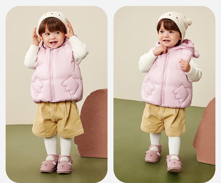 Minibala Kids Unisex Down Vest Baby Warm Infant Sleeveless Jacket 2025 Winter [Three-proof] 9