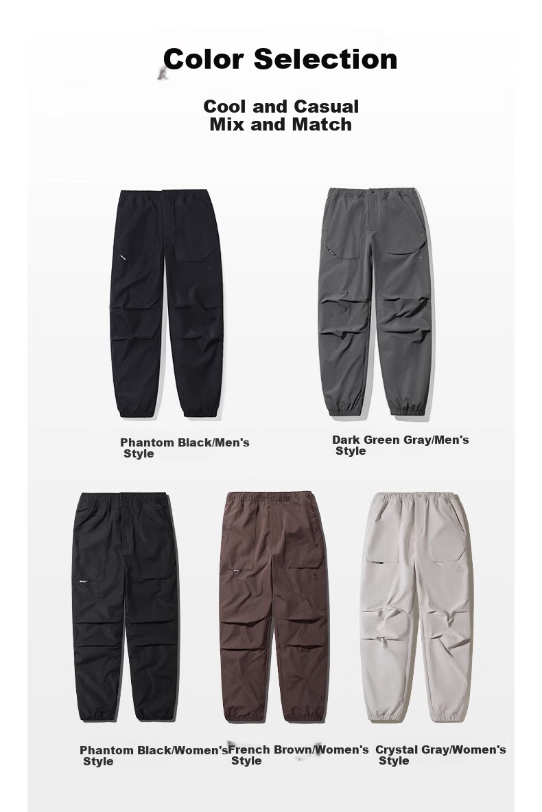 CAMEL (CAMEL) Men's Cargo Pants, Loose-Fitting, Slimming, Windproof, Long Trousers, Functional Straight-Leg Casual Pants A14CA68689 6