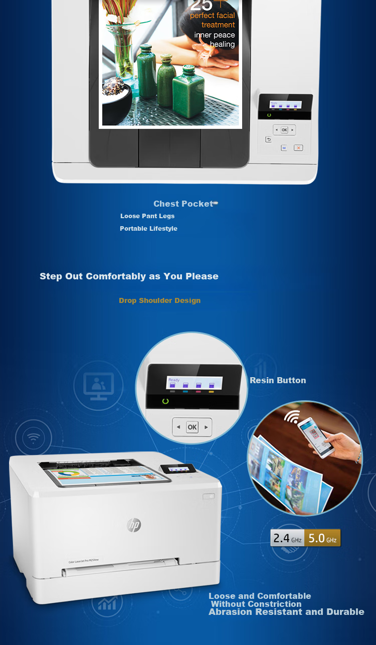 HP Commercial M254nw Color Laser Printer, Wired And Wireless, Remote Printing, Office Work Printing, One-Year On-Site Warranty Upgrade 3