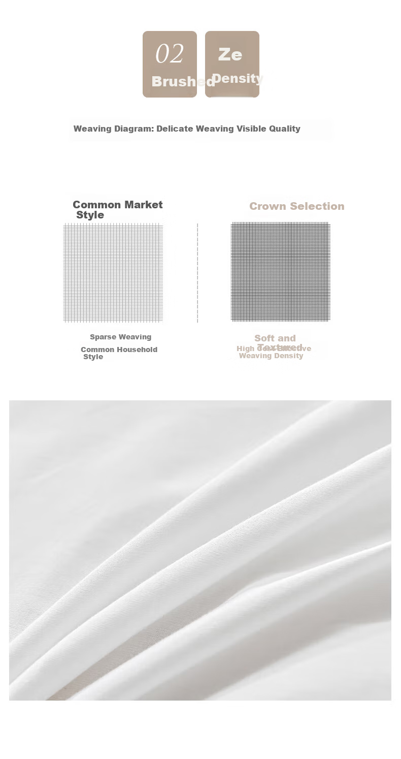 CROWN White Bed Sheet Military-Style Foldable Bed Cover, Single Bed Quilt Cover for Autumn And Winter Seasons 3