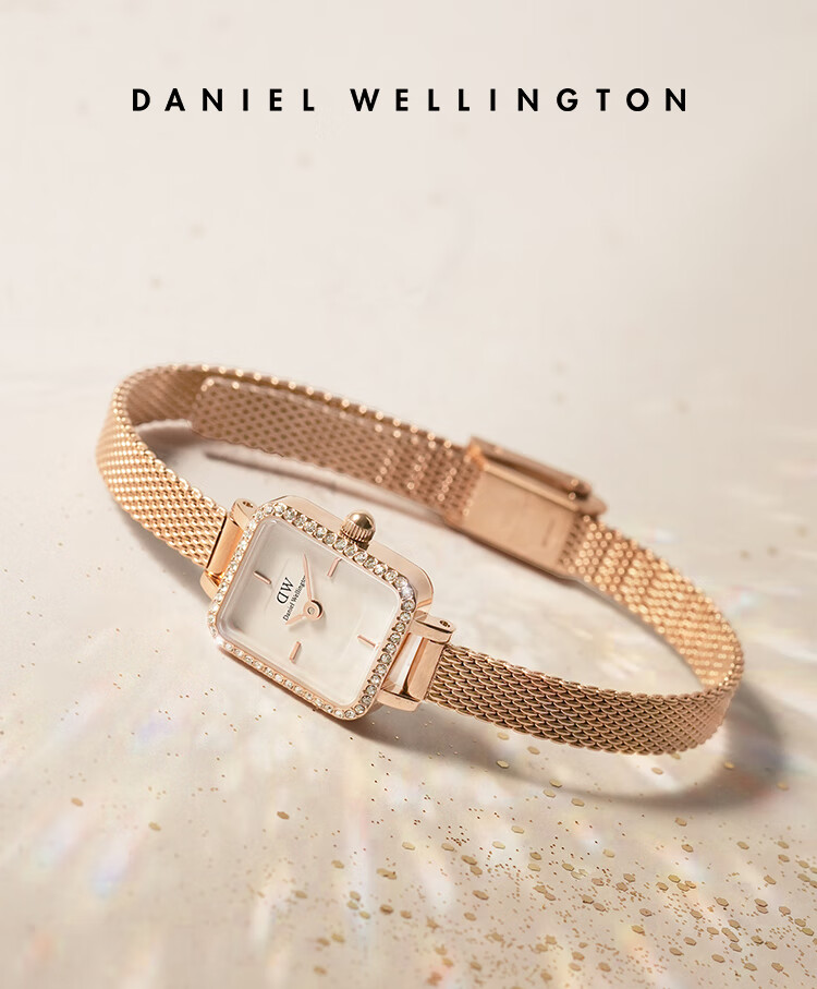 Daniel Wellington DW Women's Vintage Star Ring Small Square Quartz Watch Gift Box Birthday Present for Girlfriend DW731 1