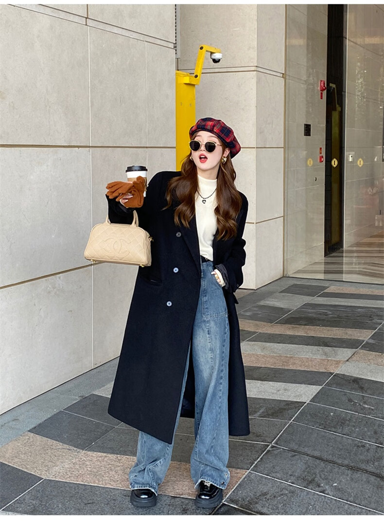 YUZHAOLIN Women's Half Turtleneck Base Shirt Autumn Winter 2025 New Knitted Lazy Style Soft Sweater Black 5