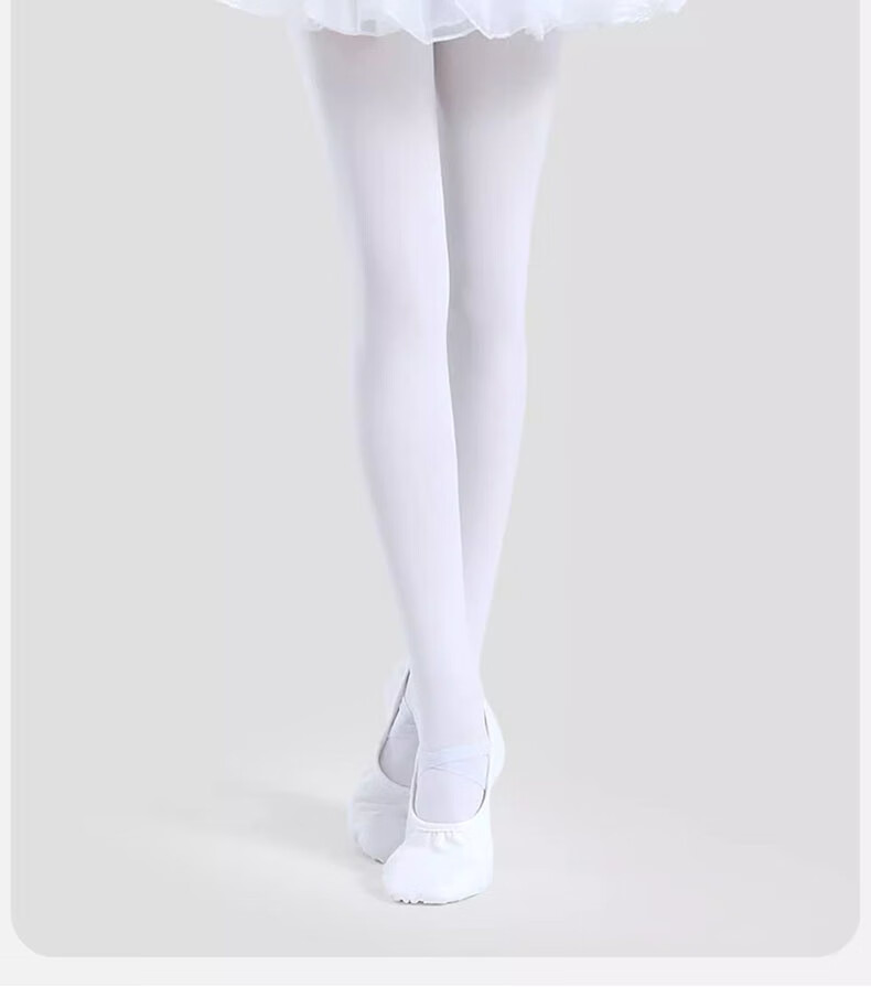 Mianqixiong Children's Dance Socks Spring and Autumn Thin White Tights Summer Leggings Girls Pantyhose for Dance Practice 27